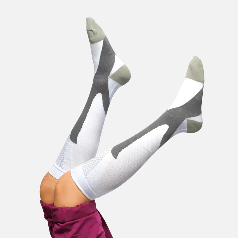 white-compression-socks